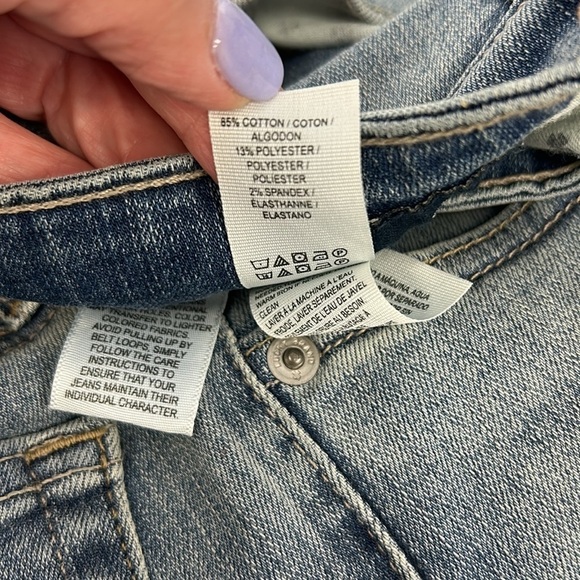Lucky Brand Stella Skinny Distressed Jeans Frayed/Raw Hem NWT Size 10/30 Stretch - Picture 12 of 15